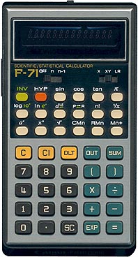 Canon Palmtronic F-71 Calculator