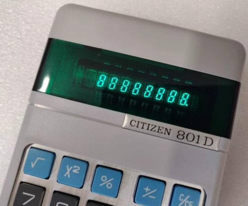 Citizen 801D Calculator Display