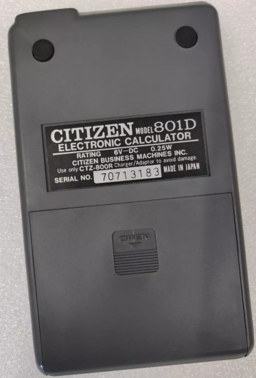 Citizen 801D Calculator Battery