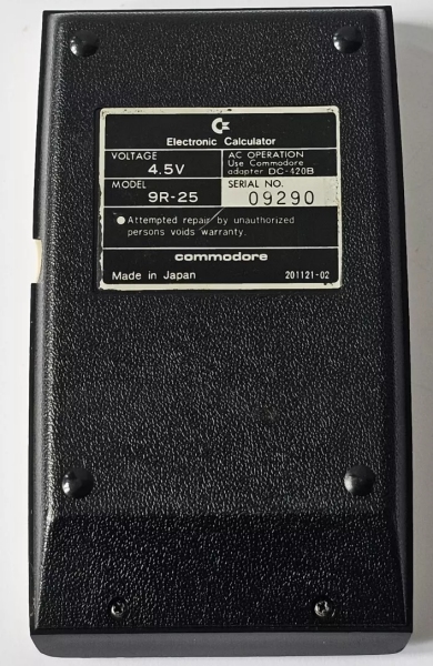  Commodore 9R-25 Calculator Battery