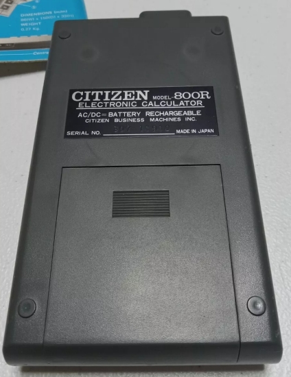 Citizen 800R Calculator Battery