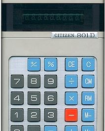 Citizen 801D Calculator