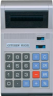 Citizen 810R Calculator