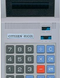 Citizen 810R Calculator