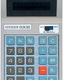 Citizen 830R Calculator