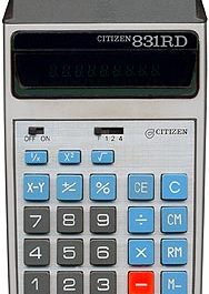 Citizen 831RD Calculator