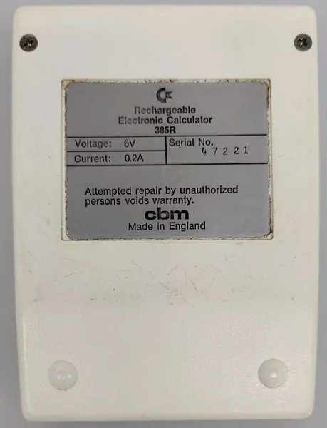 Commodore 385R Calculator Battery