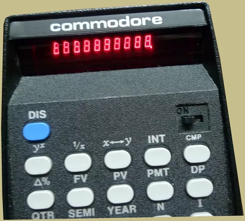 Commodore F4146R Calculator Display